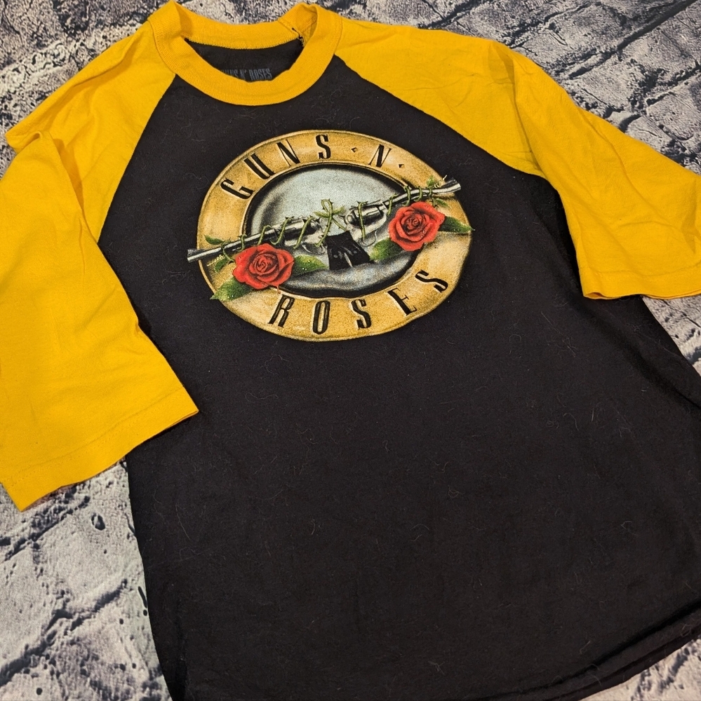 Official Guns N' Roses Tour 3/4 Sleeve Baseball Tee